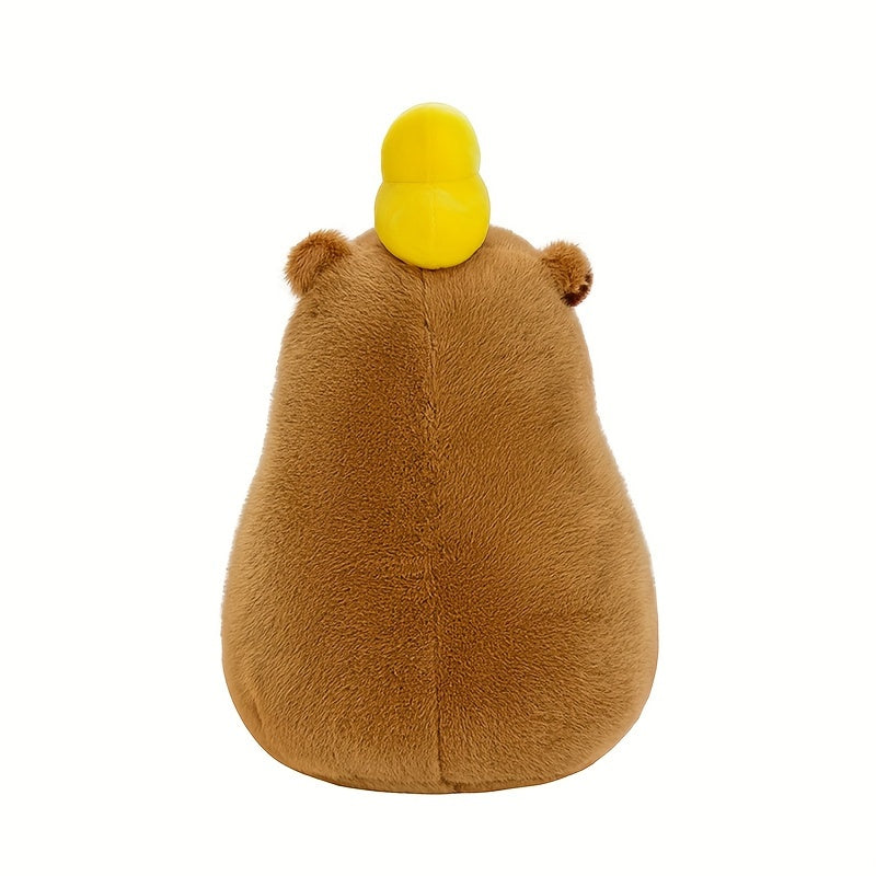 13.7-inch soft cute head duck stuffed capybara doll stuffed toy bed doll sleeping pillow birthday gift & holiday gift