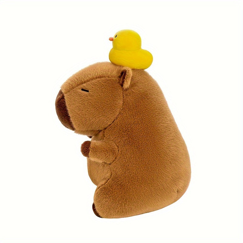 13.7-inch soft cute head duck stuffed capybara doll stuffed toy bed doll sleeping pillow birthday gift & holiday gift